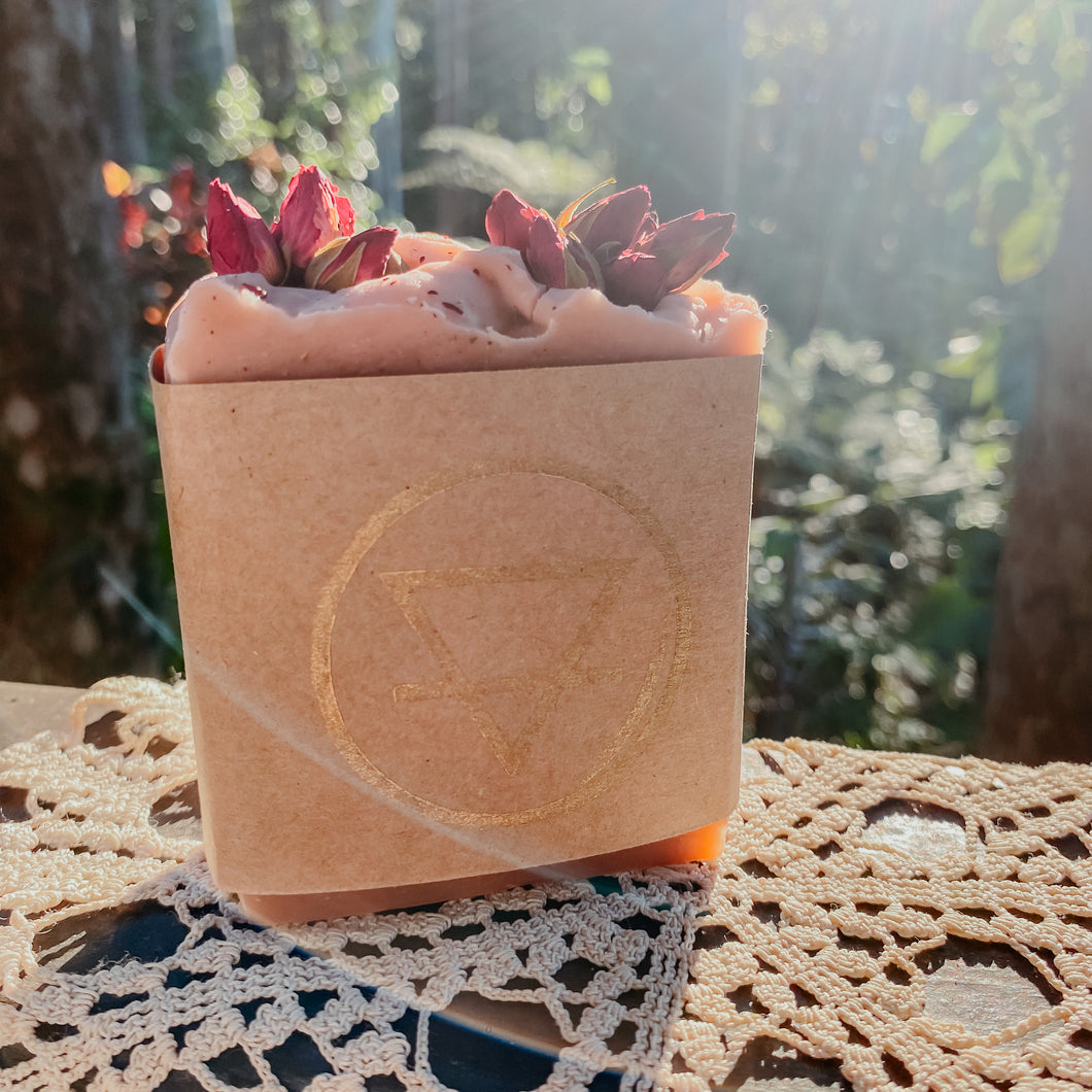 Lavender and Pink Clay Handmade Soap