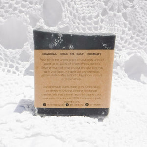 Activated Charcoal + Dead Sea Salt + Rosemary Handmade Soap
